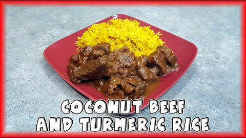 Coconut Beef and Turmeric Rice
