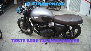 Teste Ride T120 Scrambler #triumph #t20 #ocinquentao