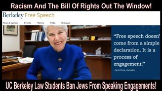 UC Berkeley Law Students Ban Jews From Speaking At Events!