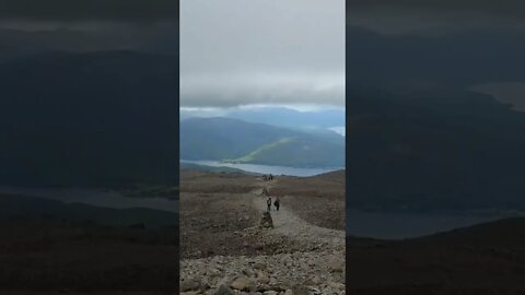 Storm clouds decend upon Ben Nevis Scotland