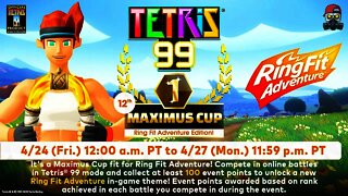 Tetris 99 Ring Fit Adventure Maximus Cup ANNOUNCED!
