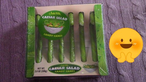 Trying Caesar Salad Candy Canes By Archie Mcphee 😎