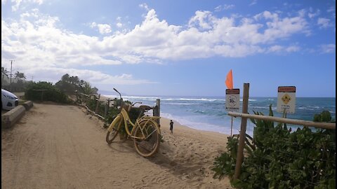 North Shore Hawaii Bike Ride, time-lapse