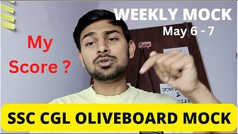 SSC CGL 2023 Olive Board Mock May 6-7 | My Score Analysis 145.5 ? #ssc #oliveboard #mews