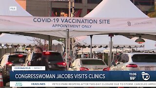 Congresswoman Jacobs visits San Diego vaccine clinics