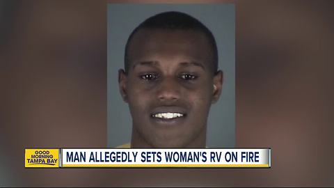 Pasco deputies arrest man for setting woman's RV on fire