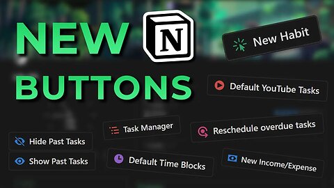 9 Useful ways to use the NEW Notion buttons!