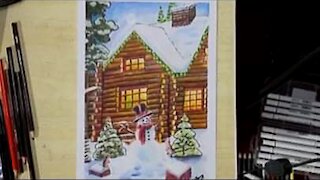 Winter Snow Holiday Speed Drawing