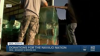 Community delivering truck loads of supply to Navajo Nation