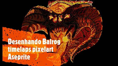 Desenhando Balrog timelaps pixelart aseprite #Shorts