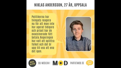 Riksdagskandidat MoD | Niklas Andersson, 27 år, pilot, Uppsala