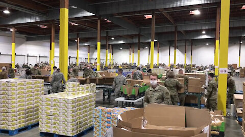 02/23/2020 Washington National Guard serves food banks