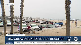 Big crowds expected at beaches