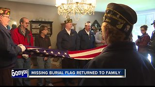 Found burial flag reunited with family of fallen veteran