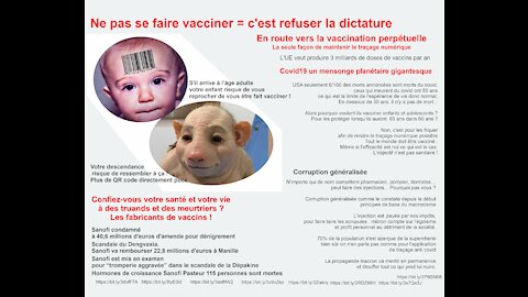 BIG PHARMA et l'Etat français : tests PCR, vaccins, ne tombez pas dans leur piège !