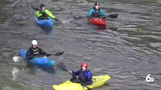 Kayakers get their first lap of the season on the Payette River