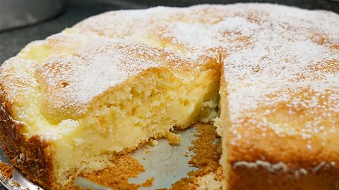 This cake is so easy to make that it comes out of the oven stuffed! Cream simple cake idea