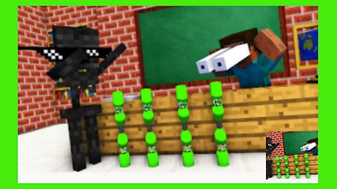 Monster School _ BOTTLE FLIP Challenge - Minecraft Animation