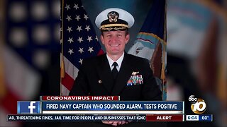 Reassigned Navy captain tests positive for COVID-19