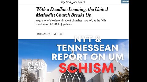 NYTimes & Tennessean Take Notice of United Methodist Split