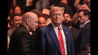 Donald Trump walks into UFC 302 in New Jersey