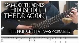 House of The Dragon - The Prince That Was Promised (Guitar Cover Tutorial + TABS) - Game of Thrones
