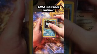 VINTAGE Cards! 2,500 Subscriber Giveaway! Don't Miss Out! #shorts #pokemon #shortvideo