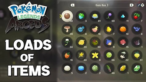 How To Get LOTS of ITEMS FAST in Pokemon Legends Arceus