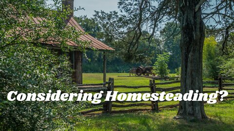 5 Things To Consider Before Homesteading