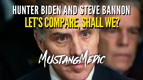 Hunter Biden vs. Steve Bannon lets see how they compare when not going to #congress when ordered