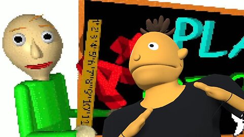 A puppet plays baldis basics