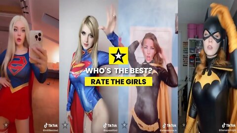 Rate the Girls: Best Supergirl vs Batgirl TikTok Cosplay Contest #1 🦸‍♀️🦇