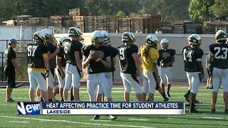High heat affecting practice time for local student-athletes