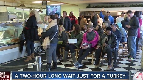 Two-hour wait for turkey from Fritzâs