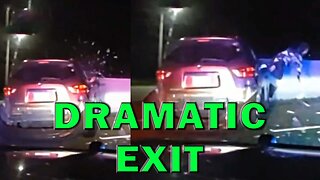 Crazed Driver Bashes Window To Flee From Cops And Gets The Bite Of Justice! LEO Round Table S08E192