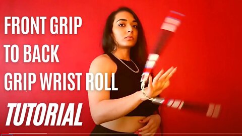 HOW TO DO A FRONT GRIP TO BACK GRIP NUNCHAKU WRIST ROLL TUTORIAL