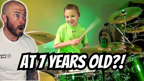 Drummer Reacts To - Dire Straits - Money For Nothing (7 year old Drummer) FIRST TIME HEARING