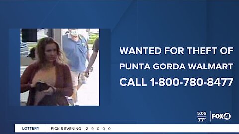 Woman wanted for theft at Punta Gorda Walmart