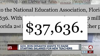 Gov. DeSantis wants to increase starting salary for teachers in Florida