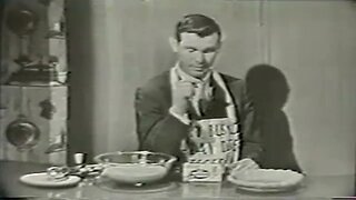 1958 JOHNNY CARSON JELL-O PUDDING TV COMMERCIAL