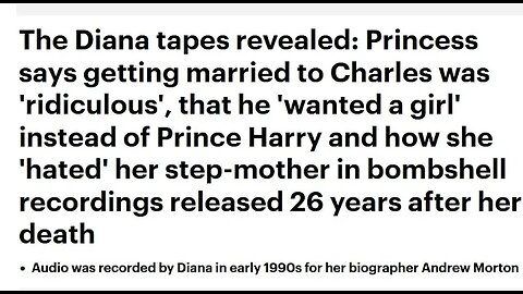 THE DIANA TAPES, PRINCE HARRY'S REACTION, AND THE END OF THE ROAD FOR THE KING