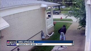 Police search for suspect in Melvindale bike thief