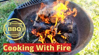 Cooking A Family Dinner in the Fire Pit