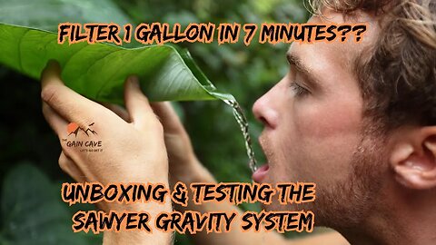 Sawyer gravity survival water filter test