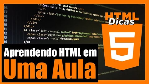 APRENDA O BÁSICO DO HTML EM APENAS UMA AULA