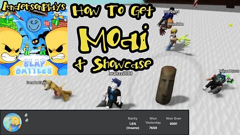 AndersonPlays Roblox [🗿] Slap Battles👏 - How To Get Moai And Moai Showcase