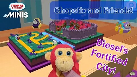 Chopstix and Friends! Thomas and Friends: Minis part 18 - Diesel's Fortified city with BONUS TRACKS!