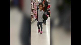 Tot Girl Shows off Awesome Shoes