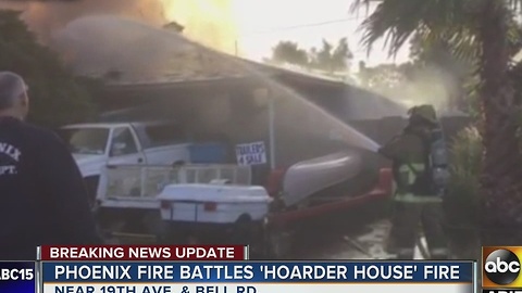 âHoarder houseâ made it difficult for firefighters to fight flames