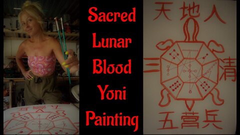 Sacred Lunar Blood Yoni Painting